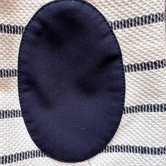 VTG Tommy Hilfiger Navy Striped Blazer w/ Elbow Patches Womens 10 - Picture 9 of 14